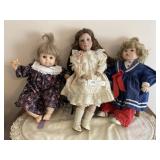 Porcelain and Rubber Body Dolls