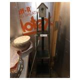 Birdhouse Decorated Shelf, Mini-Covered Bridge