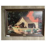 (3) Farm Scene Pictures