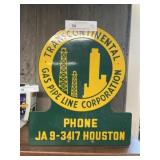 Transcontinental Pipeline Contemporary Sign