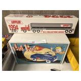 Diecast Metal Toy Pedal Car & Leffler Truck