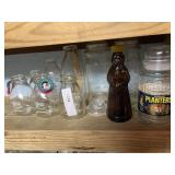 Milk Bottles and Glass Canisters