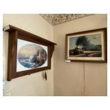 Wall Clock with Shelf