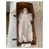 Doll Cradle with Doll