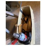 Electric Drill, Hand Saw, Wire Remnants