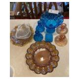 Egg Plate with Art Glass