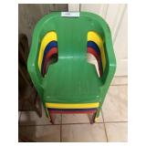 (4) Childs Stackable Plastic Chairs