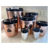 Mid-Century West Bend Aluminum Canister Set