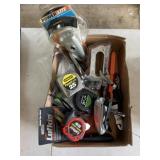Tape Measures, Staple Gun, Level