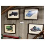 (4) Matching Mack Truck Pictures