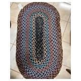 Vintage Wool Braided Rug