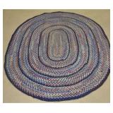 Vintage Room Size Wool Braided Rug