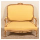 Pair French Louis XV-Style Fauteuils and Settees
