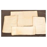 Antique Natural Hemp & Linen Bed Ticking & Bolster