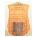 Very Rare Philip Schum Coverlet Advertising Piece