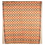 4-Color PA Geometric Antique Woven Coverlet