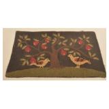 Antique Folk Art Hooked Rug