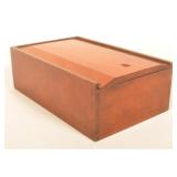 Antique Cherry Slide Lid Dovetailed Spice Box