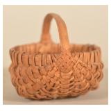 Excellent Splint Oak Miniature Melon Basket