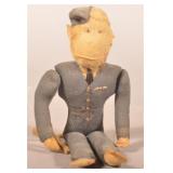 Antique English RAF WWII Monkey Doll