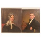 Lancaster Oil Portraits Nathaniel Ellmaker & Wife