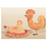 Folk Art Crocheted Antique PA Pin Cushions