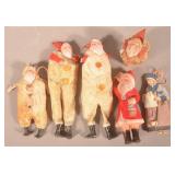 Antique Celluloid Santa Claus & Decorations
