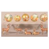 Paper Mache Candy Container Ornaments & Reindeer