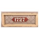 Antique Leaded Stained Glass Building Transom