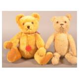 Pair Vintage Hermann German Mohair Teddy Bears