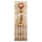 Impressive B&H Victorian Parlor Lamp & Stand