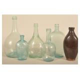 Union Masonic Bottle, Sm. Eagle Flask & Others