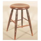 Windsor Turned-Leg Painted Stool