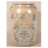 Fantastic James Hamilton 20-Gallon Freehand Crock