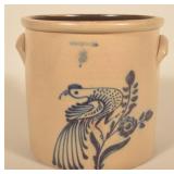 Large Whites Utica 3-Gallon Bird on Flower Crock