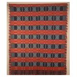 3-Color Center Seam PA Woven Coverlet