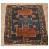 Small Caucasian Antique Oriental Mat