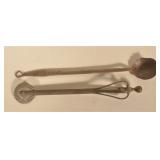 Signed & Dated Tasting Spoon & Unusual Pie Crimper