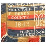 Mount Airy Berks County 1843 4-Color Coverlet