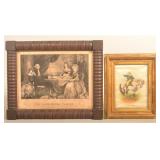 2 Framed Prints of General Washington