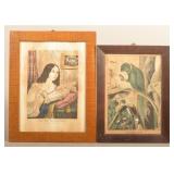 2 Framed N. Currier Prints