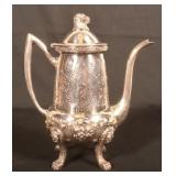 Sterling Silver Monogrammed Coffee Pot