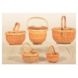 Sm. Group Contemporary Miniature Nantucket Baskets