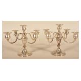 2 Preisner Sterling Silver Candelabras
