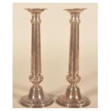 Pair Gorham Sterling Silver Weighted Candlesticks