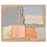 Early Brown, Blue, Red & White Homespun