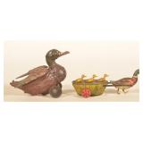 Antique Tin Windup Toy Ducks Incl Lehmann