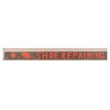 Early Hand-Painted Shoe Repairing Trade Sign