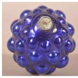 Rare Round Cobalt Blue Berry Cluster German Kugel