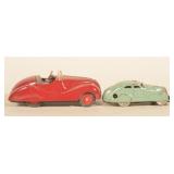 2 Schuco Windup Toy Cars
